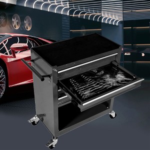 4-Drawer Rolling Tool Chests, Tool Box with 4 Wheels and Locking System, Removable Tool Cart, High Capacity Tool Box Organizer for Garage, Warehouse - 1 of 4