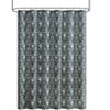 Kate Aurora Tis The Season Winter Christmas Trees & Snowflakes Green Fabric Shower Curtain - Standard Size - 2 of 3