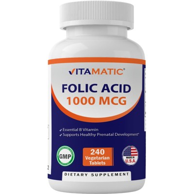 Folic Acid 1 mg - 240 Tablets