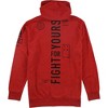 Reebok Mens Fight For Yours Hoodie Sweatshirt, Red, Medium - 2 of 2