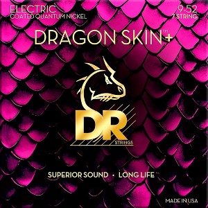 DR Strings Dragon Skin+ Coated Accurate Core Technology 7-String Nickel Electric Guitar Strings 9 - 52 - 1 of 3