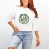 S.W.Smiley Green Floral Butterflies - Women's Graphic Sweatshirt - 2 of 4
