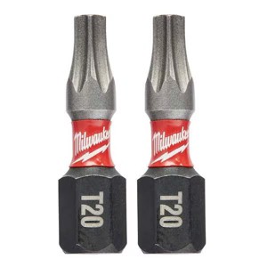 Milwaukee 48-32-4414 SHOCKWAVE Impact Torx T20 Insert Bits - 2 Pack - 1 of 3