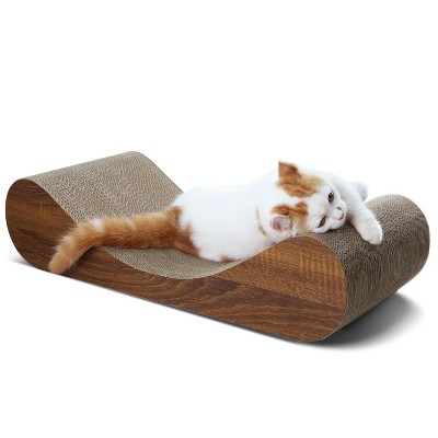 Gulches Cat Scratcher Cardboard Lounge Bed, wood