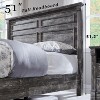 SinCiDo Farmhouse Wood Platform Bed Frame, 51" Headboard, 20" Roman Column Footboard, 2 Storage Drawers, Box Spring Not Needed - 3 of 4