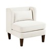 Corduroy Upholstery Modern Accent Chair with Foam Seat, Reversible Cushions, Removable Cover and Pillow - 3 of 4