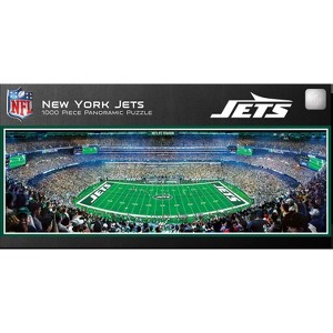 MasterPieces 1000 Piece Sports Panoramic Jigsaw Puzzle - NFL New York Jets Center View - 1 of 4