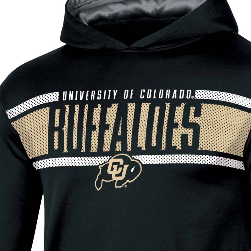 NCAA Colorado Buffaloes Boys&#39; Poly Hooded Sweatshirt, 3 of 4