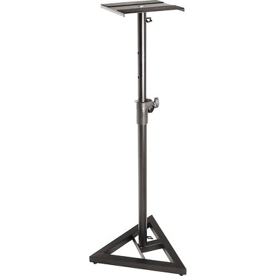 Adjustable Black Steel Studio Monitor Stand Pair