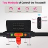 FIONECA Under Desk Foldable Treadmill with Incline & Dual Speed Control, 2.5HP, 300 LB Capacity - 3 of 4