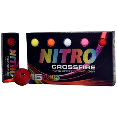 Nitro Crossfire Glossy Golf Balls [15-Ball]