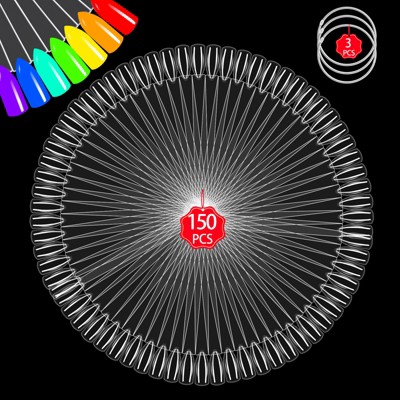 Saviland Pro 150PC Radial Fan Display System - Omni-Ring Polish Swatches for Salon Color Reference & Tech Training .(Size: 150 Count)