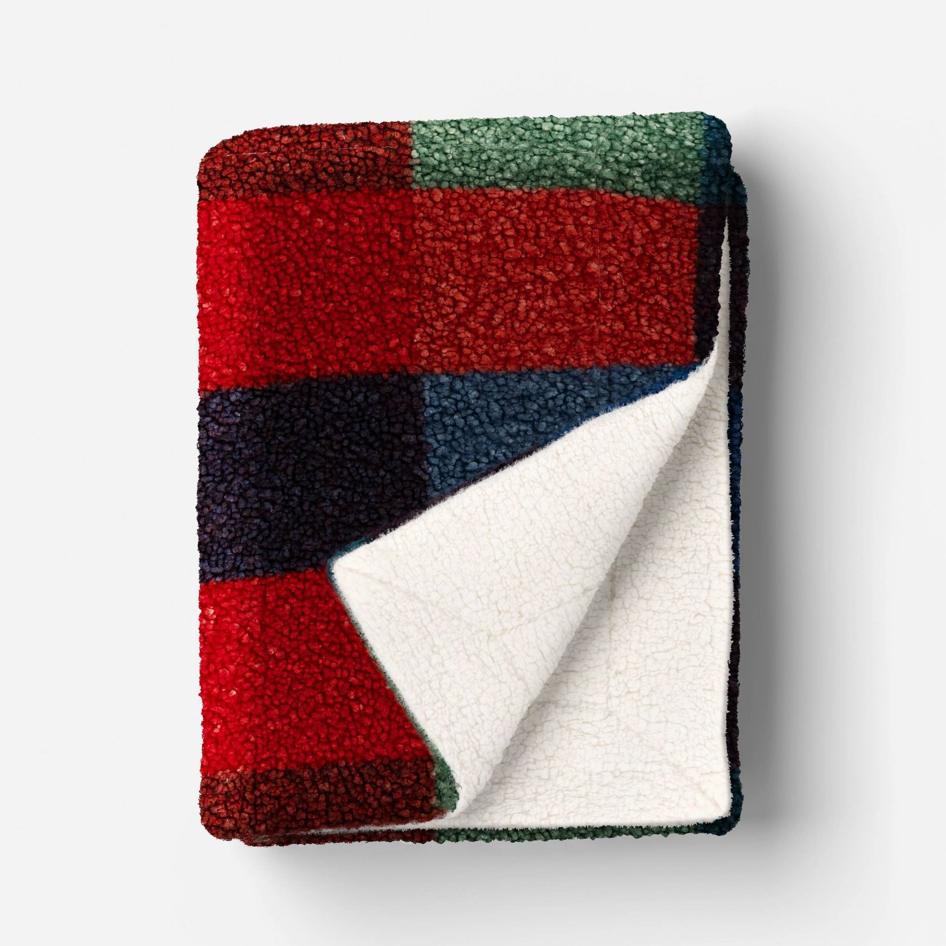 Chalet Plaid Printed Boucle Throw Blanket - Room Essentials™