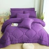 8 Pcs All-Season Bedding Set - Comforter Set with Sheets, Pillow Cases & Shams for Full/Queen/King Size - 2 of 4