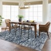 Washable Indoor Vintage Floral Print Area Rugs, Soft Non Slip Low Pile Floor Carpet for Home Office - 4 of 4