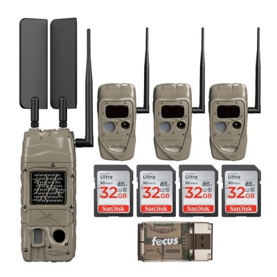 Cuddeback CuddeLink Cell Trail Camera (Verizon) Black Flash Medium Bundle