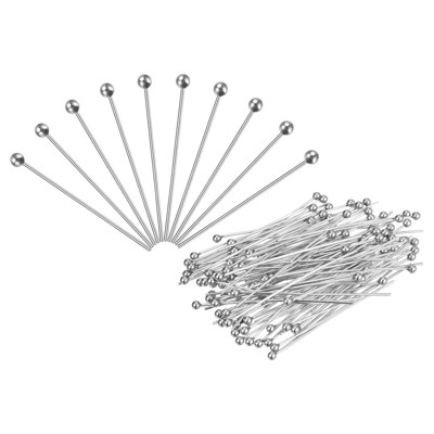Unique Bargains Brass DIY Craft Jewelry Making Round Ball Head Pins 200 Pcs