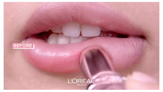 L'Oreal Paris Glow Paradise Balm-in-Lipstick with Pomegranate Extract - 0.1oz, 2 of 9, play video