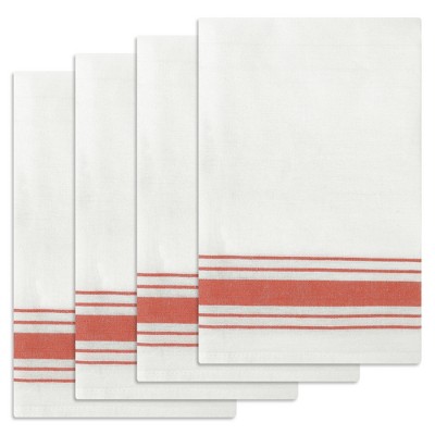 Unique Bargains Cotton Absorbent Soft Stripe Kitchen Towels 18" x 28"