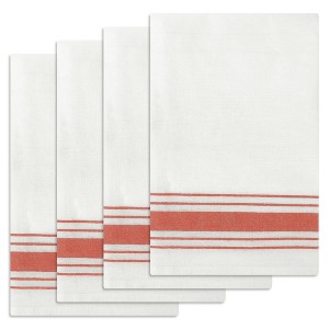 Unique Bargains Cotton Absorbent Soft Stripe Kitchen Towels 18" x 28" - 1 of 4