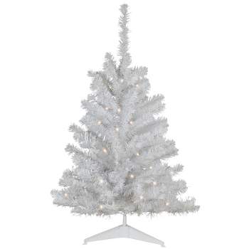 Northlight Pre-Lit Battery Operated LED Medium Pine Artificial Christmas Tree - 3' - Clear Lights