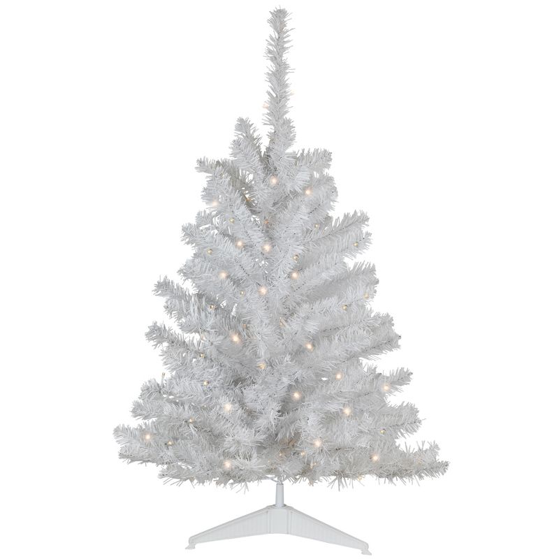 Northlight Pre-Lit Battery Operated LED Medium Pine Artificial Christmas Tree - 3' - Clear Lights, 1 of 9