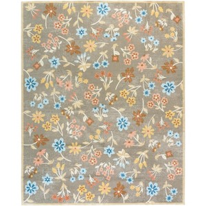 Martha Stewart Floral - MSRW187 - Indoor Power Loomed Machine Washable Skid-Resistant Rugs - 1 of 4
