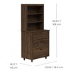 Teamson Home Ellery Freestanding Hutch Cabinet with Open Shelves Walnut - image 2 of 4