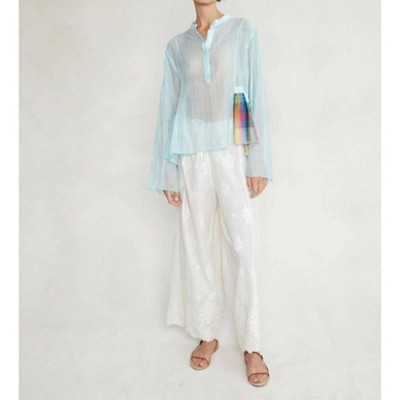 Women's Side Peplum Blouse - CHAN LUU