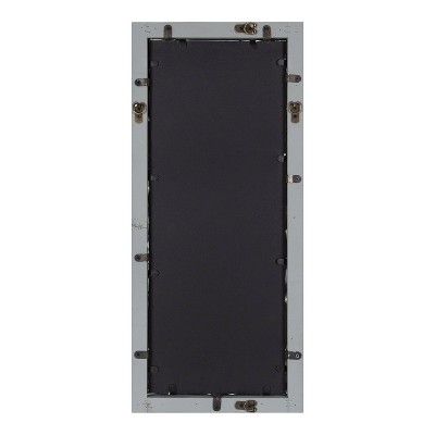 Bakersfield Gray Wood Framed Farmhouse Wall Mirror