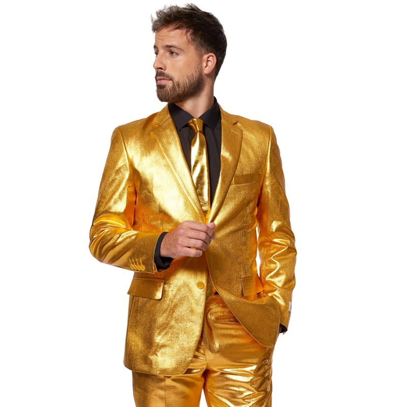 OppoSuits Men's Suit - Groovy Gold, 3 of 8
