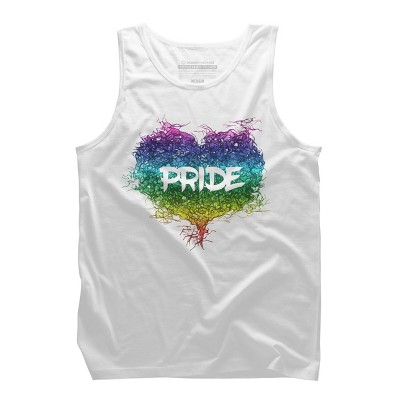 Adult Design By Humans Pride Heart Abstract Rainbow By Zedikzz Tank Top