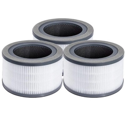Nispira 3-in-1 True HEPA Carbon Filter Replacement, Compatible with Levoit Vista 200 Air Purifier Vista 200-RF. 3 Packs