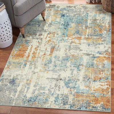 Luxe Weavers Modern Splatter Abstract Area Rug