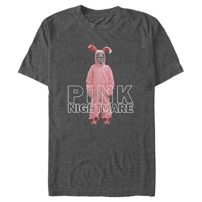 Men's A Christmas Story Ralphie Parker Pink Nightmare T-Shirt