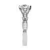 Pompeii3 1 3/8Ct Vintage Moissanite & Diamond Engagement Ring White, Yellow, Rose Gold - 4 of 4