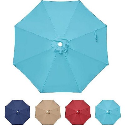 9' Patio Umbrella Replacement Canopy Outdoor Table Market Yard Umbrella Replacement Top Cover,Dark Blue