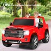 12V 2-Seater Licensed GMC Kids Ride On Truck RC Electric Car w/Storage Box White\ Black\Blue\Pink\ Red - 2 of 4