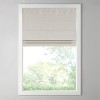 Dsvimoy Curtain Panel Room Darkening Basketweave Cordless Roman Shade for Cozy Spaces, Off-White, 11.42"*5.38"*7.48" - 2 of 4