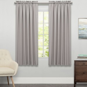 Ripcord Tailored Window Curtain Treatment Single Panel by Sweet Home Collection® - 1 of 3