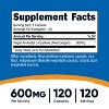 Nutricost N-Acetyl L-Cysteine (NAC) Capsules (600 MG) (120 Capsules) - 2 of 4
