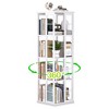 Besiost Freestanding Rotating Bookshlf, 4-Tier Corner Storage Shelf, Bookcase - 3 of 4