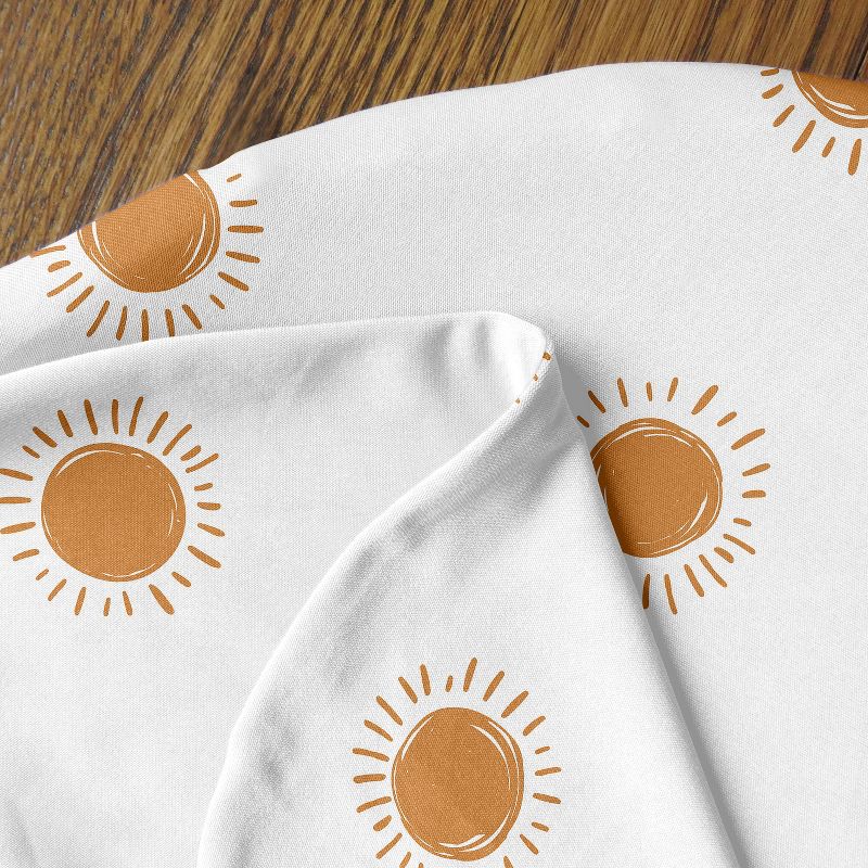 Sweet Jojo Designs Gender Neutral Unisex Support Nursing Pillow Cover (Pillow Not Included) Boho Sun Orange and White, 5 of 8