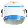 HalloweenCostumes.com   Adult Race Car Driver Helmet, White/Blue/Gray - 2 of 4