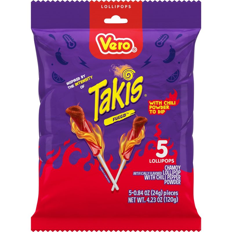 Vero Candy Takis Lollipop - 5ct, 1 of 8