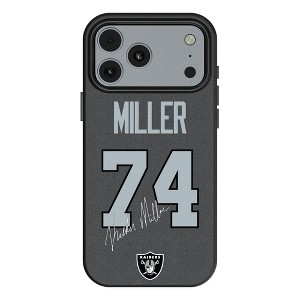 NFL Las Vegas Raiders Players Game Tactic MagSafe Compatible Cell Phone Case for Apple iPhone 17 Series - 1 of 4