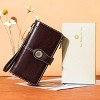 Women’s Wallet Leather Wristlet – RFID Blocking Large Capacity Credit Card Holder with Zipper Pocket, Multiple Compartments & Phone Slot - 2 of 4