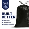 "Plasticplace Drawstring Trash Bags, 13 Gallon, Black (200 Count) - 2 of 4