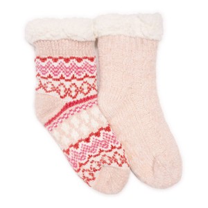 MUK LUKS Women's Chenille Eyelash Mix Cabin Sock (2 Pair Pack) - 1 of 2