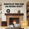 VEVOR Fireplace Mantel, 48" x 8" x 5", 50 lbs Weight Capacity, Natural Wood Mantel for Over Fireplace, Wall Mounted Floating Farmhouse Shelf, Brown - 3 of 4